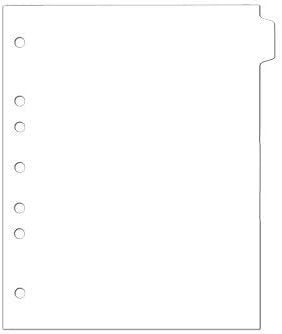 Carstens - Heavy Duty Plastic Ring Binder Dividers, Side Tab, 1/9 Cut, Tab 1 Position, US Letter, White, Pack of 10, (2618-20) - Ideal Medical Chart Dividers or Index Tabs for 3 Ring Binders