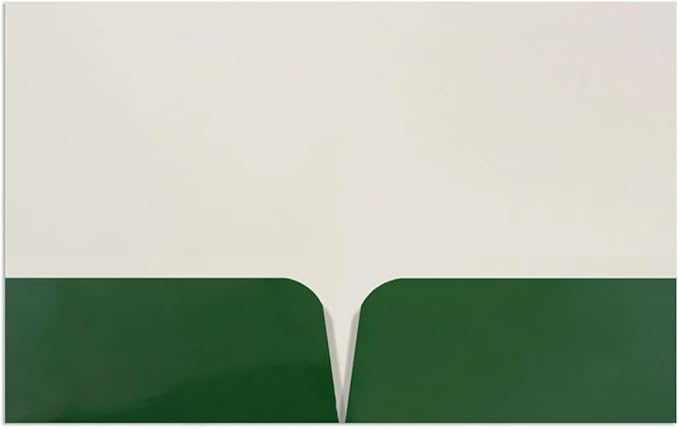 JAM PAPER Custom Printed Semi-Gloss Folders with Round Corner Pockets - Personalized Logo & Text - 12pt C1S - Green - 250/Pack