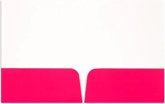 JAM PAPER Custom Printed Semi-Gloss Folders with Round Corner Pockets - Personalized Logo & Text - 12pt C1S - Pink - 250/Pack