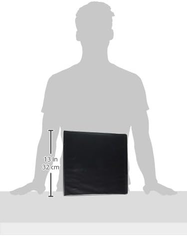 Samsill Durable 3 inch 3 Ring Binder, Made in USA, D Ring Binder, FSC 100% Recycled Chipboard, Black