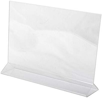 Dazzling Displays 11 x 8.5 Acrylic Sign Holder - Clear Top Load Paper Holder, Acrylic Sign Holder for Office, Restaurants, and Retail Spaces (25 Pack)