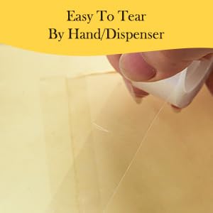 6 Rolls Clear Tape, Transparent Tape Refills for Dispenser, 1 Inch Core, 3/4 x 1000 Inches, Strong Adhesive for Gift Wrapping, Office, School, Home, Desk Supplies & Crafts