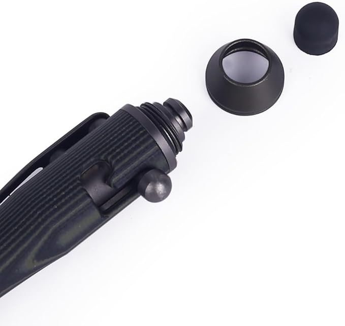 Cool Hand 5.7'' Bolt Action Pens, EDC Ballpoint Ink Refillable, Stylus for Touch Screen, G10 Body w/Pocket Clip, Ergonomic Grip, with a Free Refill, 5375-G