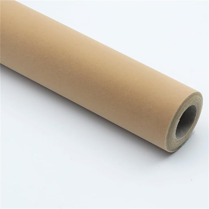 Self Adhesive Apricot Velvet Drawer Liner - Jewelry Box Felt Liner, Solid Color Felt Drawer Liner for Arts & Crafts, Decor - 17.7" x 98"