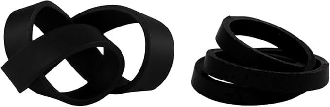 JAM PAPER Colorful Rubber Bands - Sizes 33 & 64 Set - Black Multi-Purpose Rubberbands - 200/Pack