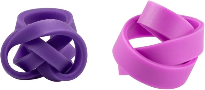 JAM PAPER Colorful Rubber Bands - Sizes 33 & 64 Set - Purple Multi-Purpose Rubberbands - 200/Pack