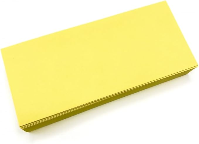 Limited Papers (TM) No. 10 Regular Standard Mailing Envelope - Pastel - Soft - 24 Pound (4.8 inch x 9.5 inch) - Announcement, Invoices, Checks, Letters, Contracts, Business Envelopes (Canary, 500)