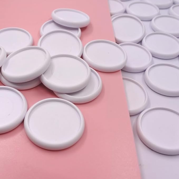 100pcs Discbound Notebook Discs DIY Planner Accessories fits for Tul,Levenger,Arc,Happy Planner,Talia(White,0.94inch/24mm)