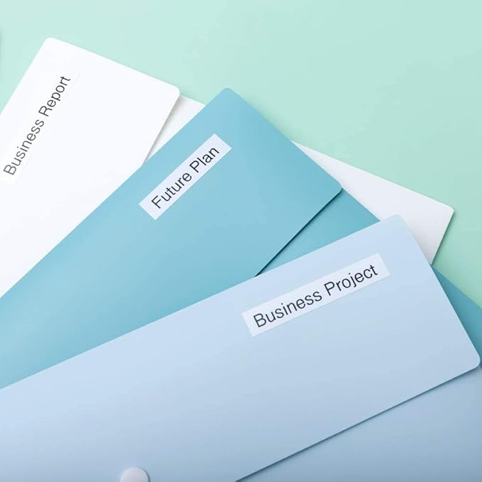 Airmall Replacement for Brother P-Touch Cube Plus PTH110 PT-1750 PT-P710BT PT-D410 PT-P700 Label Tape Tze-231 1/2 Inch x 26.2 ft(8m) TZe TZ Tape Refill Label Maker Tape 12mm 0.47 White, 6-Pack