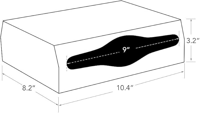 Wall Mounte Commercial Paper Towel Dispensers, 10.4" L x 3.3" D x 8.3" H, Stainless Steel C-Fold Multifold Hand Paper Tissue Holder with Lock