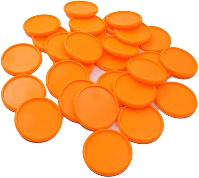 100pcs Discbound Notebook Discs DIY Planner Accessories fits for Tul,Levenger,Arc,Happy Planner,Talia(Orange,0.7inch/18mm)