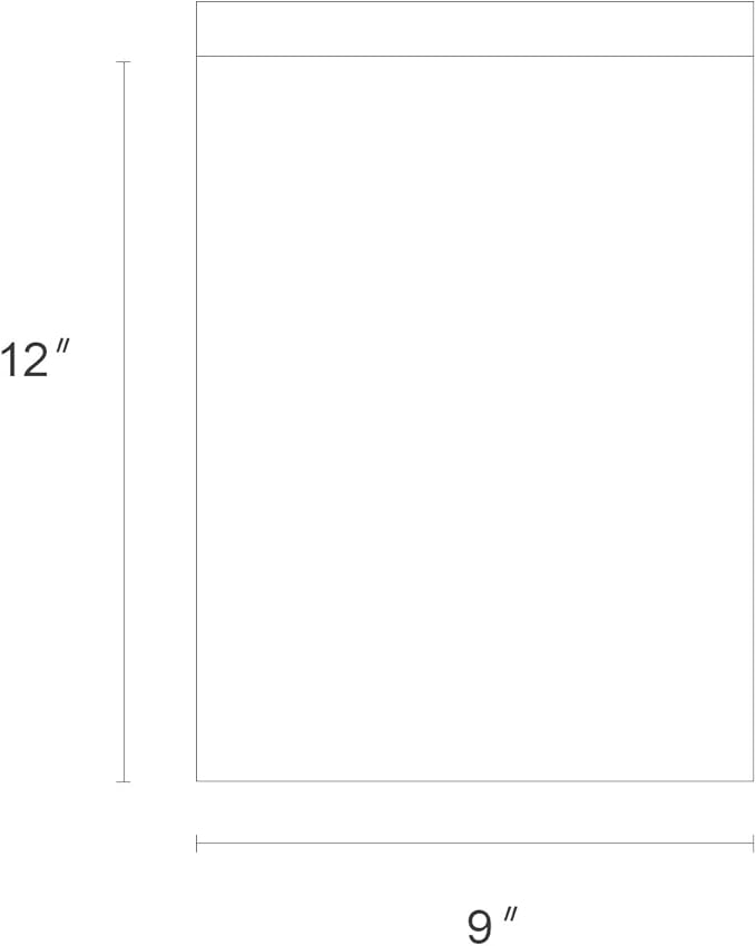 Metronic 100 Pcs 9x12" White Poly Mailer Envelopes Shipping Bags with Self Adhesive, Waterproof and Tear-Proof Postal Bags (White)