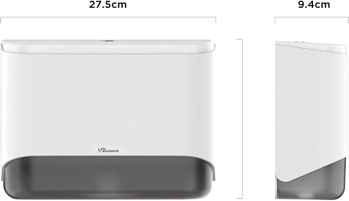 Paper Towel Dispenser Wall Mount, Adhesive No Drilling Multifold Trifold Cfold Commercial Hand Towel Dispenser,White-PN6012