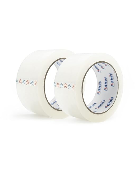 ADHES Packaging Tape 2.7MIL Heavy Duty Packing Tape Mailing Tape, 6 Rolls, 1.88" x 165 ft (55 Yards) Clear Shipping Tape, Ultra-Strong & Durable for Packaging, Moving, Mailing, and Sealing