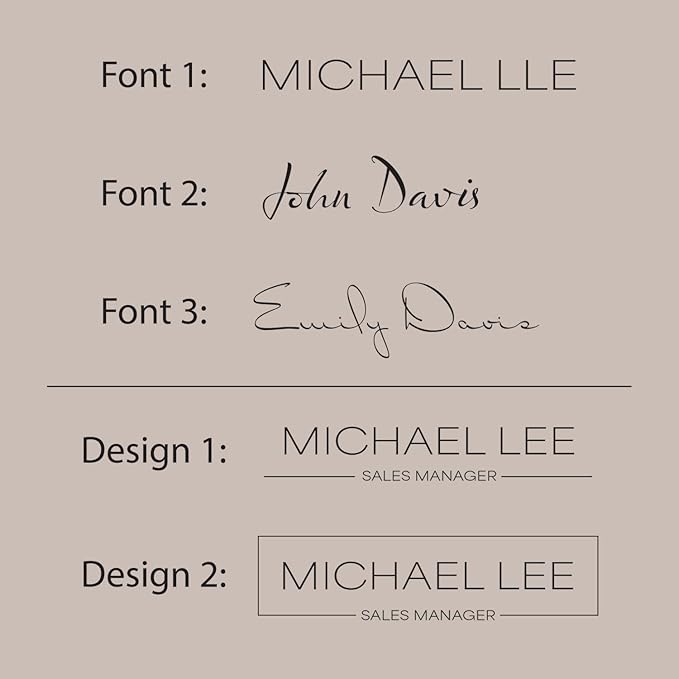 Name Plate For Wall or Door - Name Sign For Office (Birch Wood)