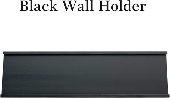 2" x 8" Personalized Aluminum Name Plates, Custom Office Desk or Wall Name Plates, Can Add Logo Image and Texts, Two Colors Silver, White, Holders are Optional (Custom Image+Text)