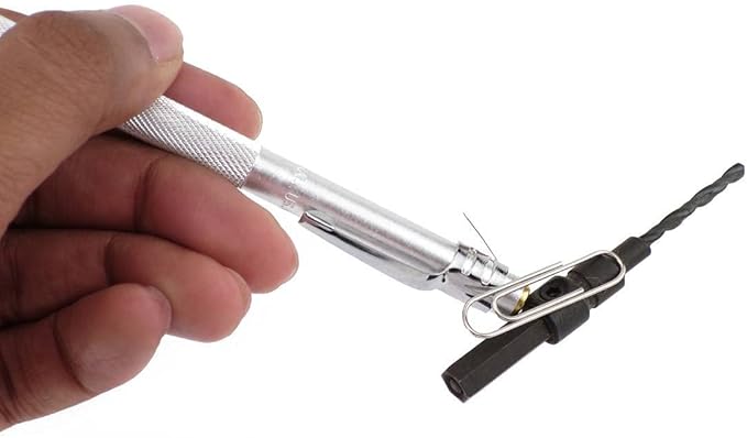 General Tools Angle Protractor #17 Stainless Steel Square Head + General Tools 88CM Tungsten Carbide Scribe and Magnet, Copper, Replaceable Tip