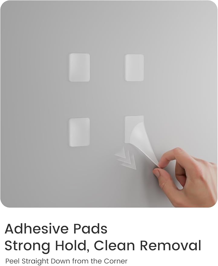 Large Felt Bulletin Board 48" x 36" Cork Board Alternative-12 Pack with 70 Safe Removable Adhesive Tabs, Cork Boards for Walls Cork Board for Home Office Classroom Pin Board-Milky White