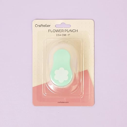Craftelier - 1 Inch Flower Hole Punch with Lever Press ā Flower Punches for Paper Crafts | Hole Puncher for Crafts, Scrapbooking, DIY Cards & Journals | Hole Punch Shapes for Paper & Cardstock.