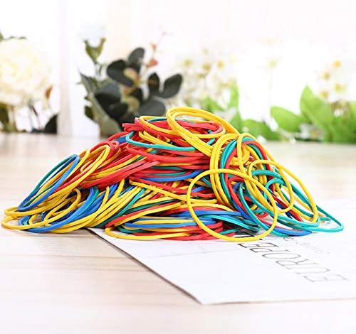 AMUU Rubber Bands 500pcs #16 rubber band Multicolor Small Rubber Bands for Office School Home size16 Elastic Band -Colors-500Pcs-38mm