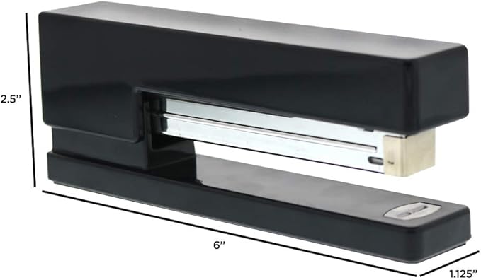 JAM PAPER Modern Desk Stapler - Black - Sold Individually