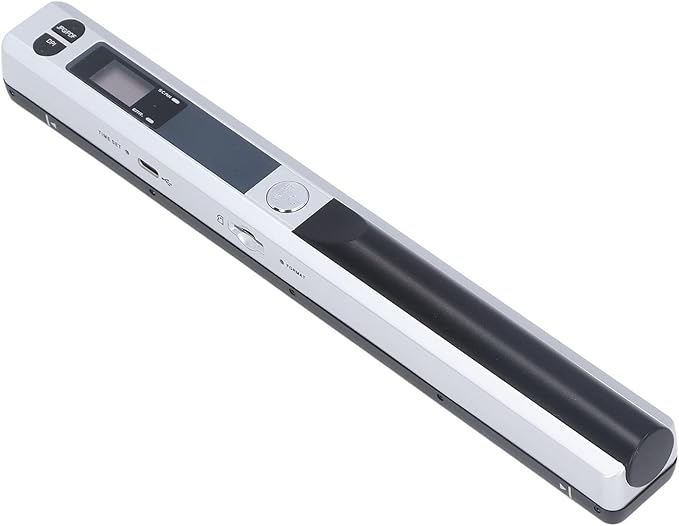 Portable Scanner, Mobile Document Scanner A4 Scanning for Photo (Silver)
