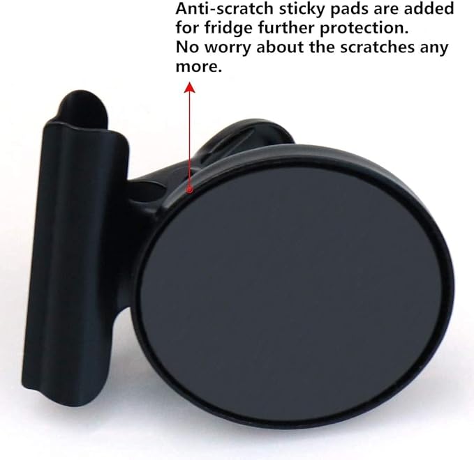 Grtard 48 Pack Magnetic Clips Heavy Duty, Magnet Clips for Fridge, Refrigerator Magnets with Clips, No-Scratch Strong Magnetic Clips for Refrigerator, Whiteboard, Cruise Cabins, Locker(Black)