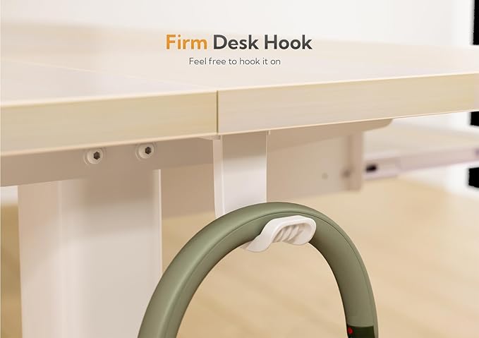 Claiks Standing Desk with Keyboard Tray, Electric Standing Desk Adjustable Height, 48x24 Inches Sit Stand up Desks with Splice Board, Raising Desks for Home Office, Natural