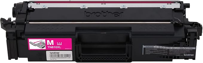 Brother Genuine High Yield Toner Cartridge, TN810XLM, Replacement Magenta Toner, Page Yield Up to 9,000 Pages