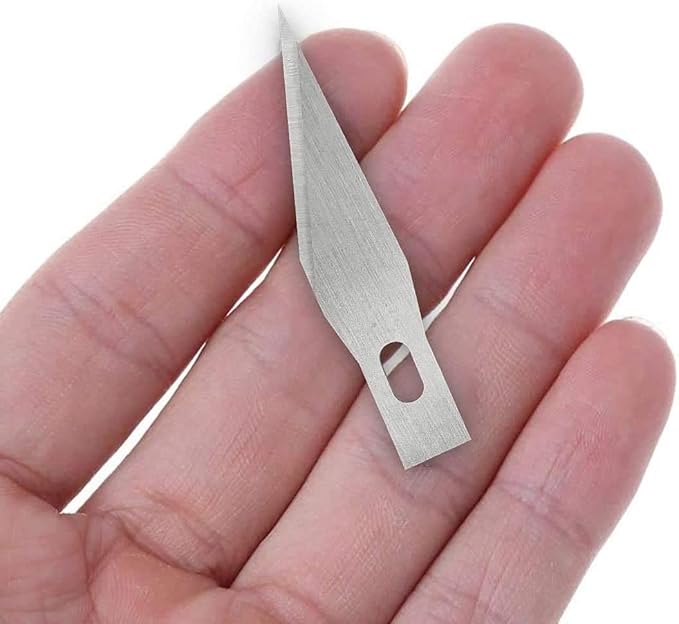DIYSELF 300 PCS Exacto Knife Blades 11, High Carbon Steel Exacto Blades, Craft Knife Blade, #11 Exacto Knife Refill Blade with Storage Case for Scrapbooking, Stencil