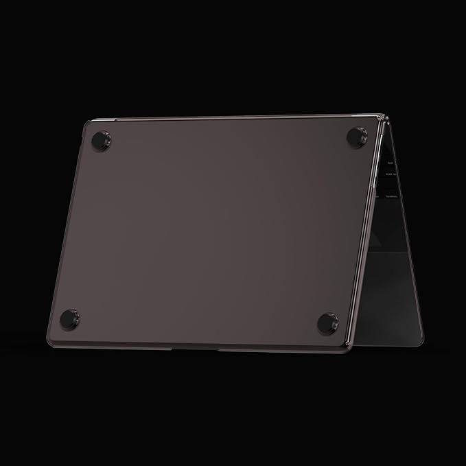 KEROM Clear Black Case for MacBook Pro 14 inch 2025-2021 M5 M4 M3 M2 M1 Pro/Max Chip A3434 A3112 A3185 A3401 A2918 A2992 A2779 A2442, Slim Plastic Hard Shell Case & Keyboard Cover, Crystal Black Clear