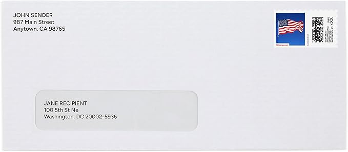 Flag NetStamps 120-Pack (5 Sheets) Printable Postage Labels (Stamps.com Subscription Required) - Print Approved Postage - Inkjet & Laser Printers - Business, Personal, Home