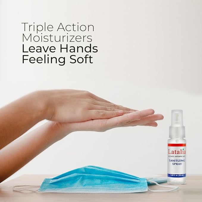 Hand Sanitizer Spray - Pack of 24 Unscented Spray Hand Sanitizer for Hands (1.85 fl. oz & 55 ml)