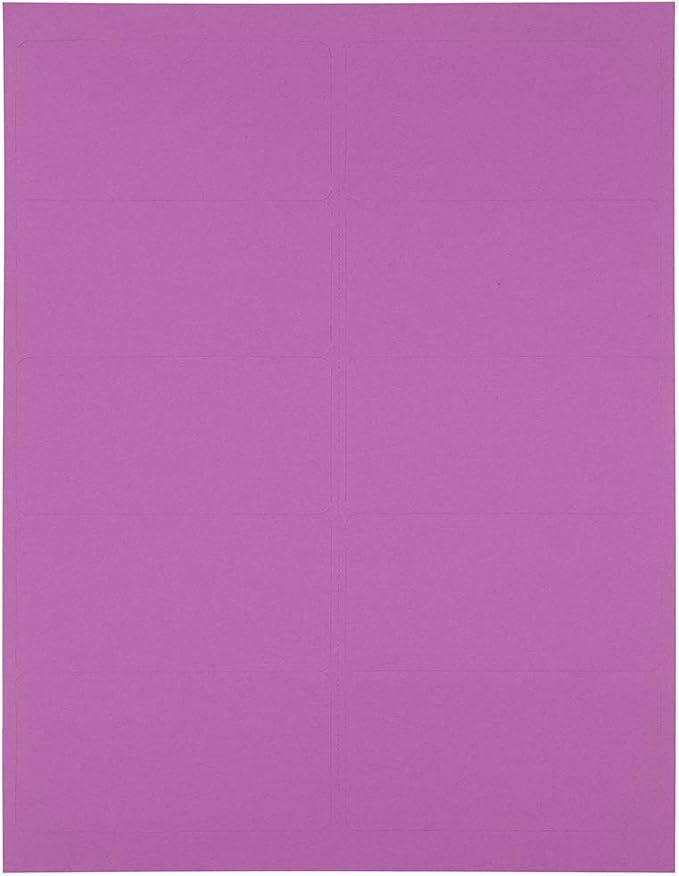 JAM PAPER Shipping Address Labels - Standard Mailing - 2 x 4 - Violet - 120/Pack