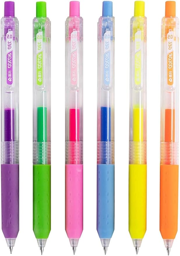 Luminous colors Journal Planner Pens Colorful 0.5mm Markers Fine Tip Drawing Pen Porous Fineliner Pen for Bullet Journaling Writing Note Taking Coloring Art Office School Supplies (6 luminous colors)