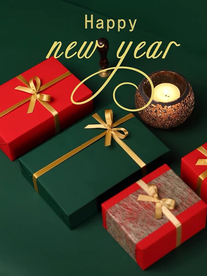 Vanhench Green Wrapping Paper Roll 17.5"×963" (80 1/4FT), Solid Color Art Green Kraft Craft Paper Roll, Christmas Wrapping Paper, Birthday Bouquet Flower Crafts, Dark Green Bulletin Board Paper