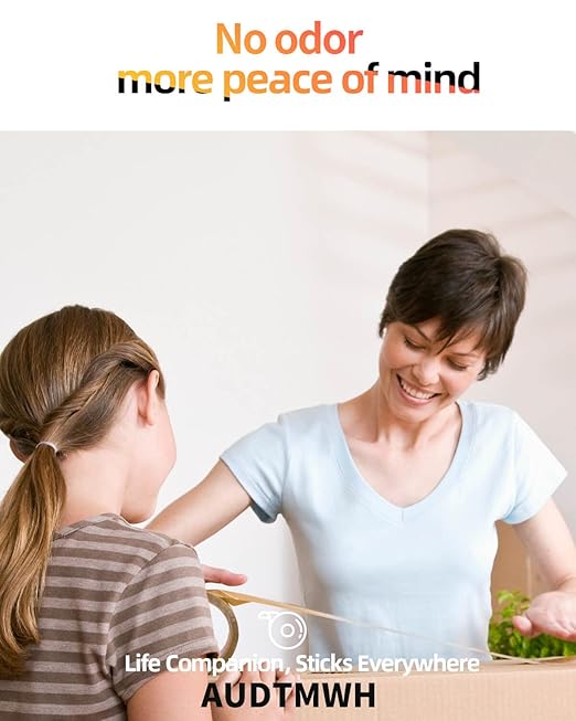 Clear Packing Tape, Heavy Duty Packaging Tape Designed for Moving, Packing, Shipping and Mailing, 1.88" x 63 yds, 6 Rolls