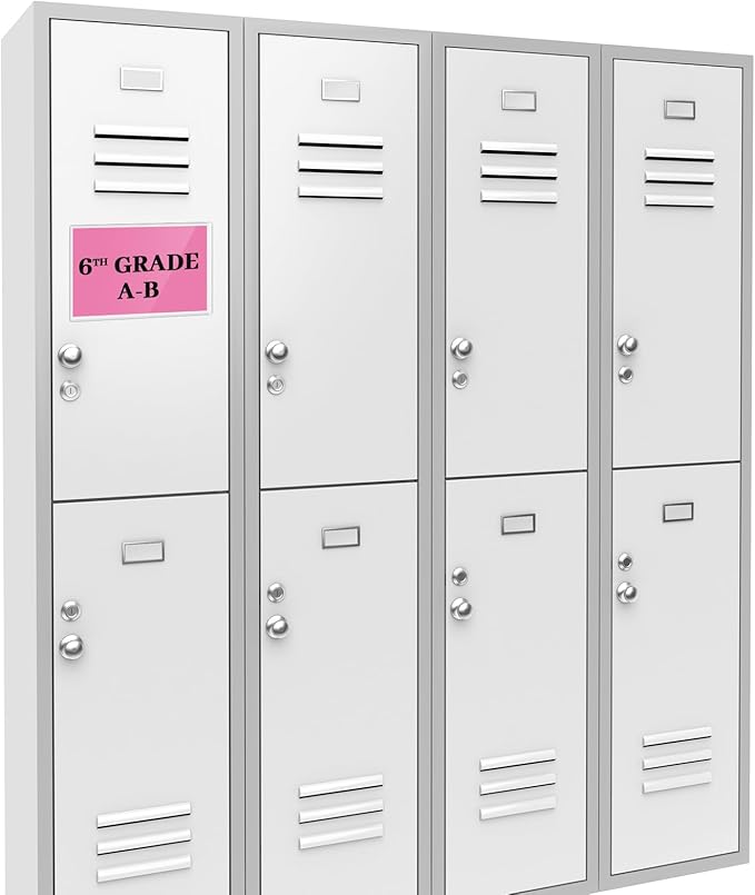 Ctosree 500 Pcs Magnetic Sign Holder Pallet Rack 5.5 x 3.5 Inches Magnetic Label Holder Clear Double Sided Window Display Frame Easy Front Opening for Window Door Office Schedule Store Home