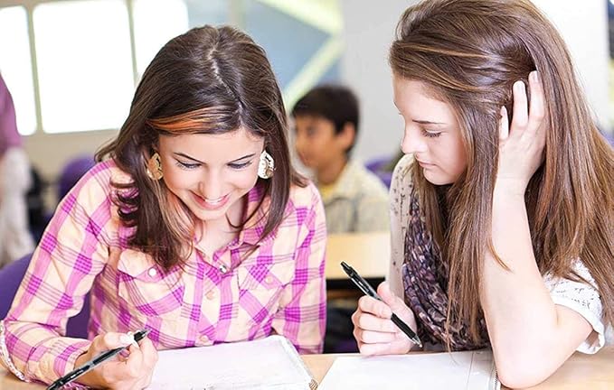 Smart Color Art 45 Pack Black Gel Pens, Retractable Medium Point Gel Ink Pens, Smooth Writing, Comfort Grip, Unisex