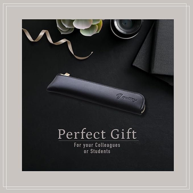 Graphlet Mechanical Drafting Pencil + Ain HB/B/2B leads, original Black slim pen case (0.3mm)