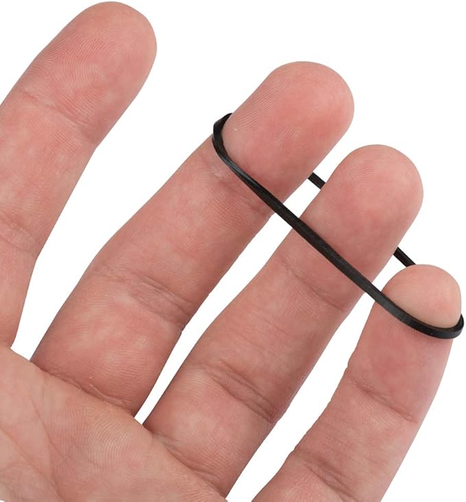 JAM PAPER Durable Rubber Bands - Size 16 - Black Multi-Purpose Rubberbands - 100/Pack