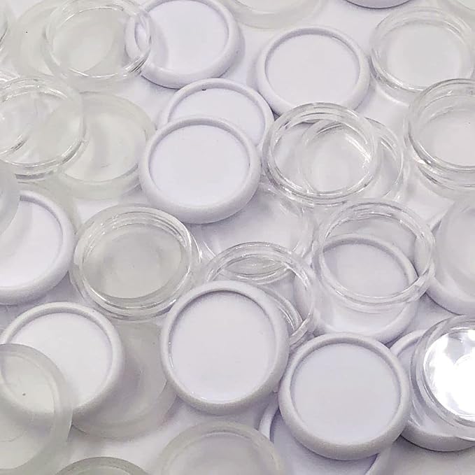 100pcs Discbound Notebook Discs DIY Planner Accessories fits for Tul,Levenger,Arc,Happy Planner,Talia(Super Clear White Clear Mixed,1.1inch/28mm)