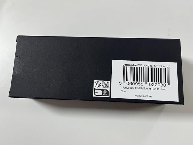 Scriveiner Personalized Deep Crimson Red Pen - Stunning Red Lacquer Luxury Pen with Chrome Finish, Schmidt Ink Refill, Best Engraved Ball Point Gift Set for Men & Women, Custom Name Engraving