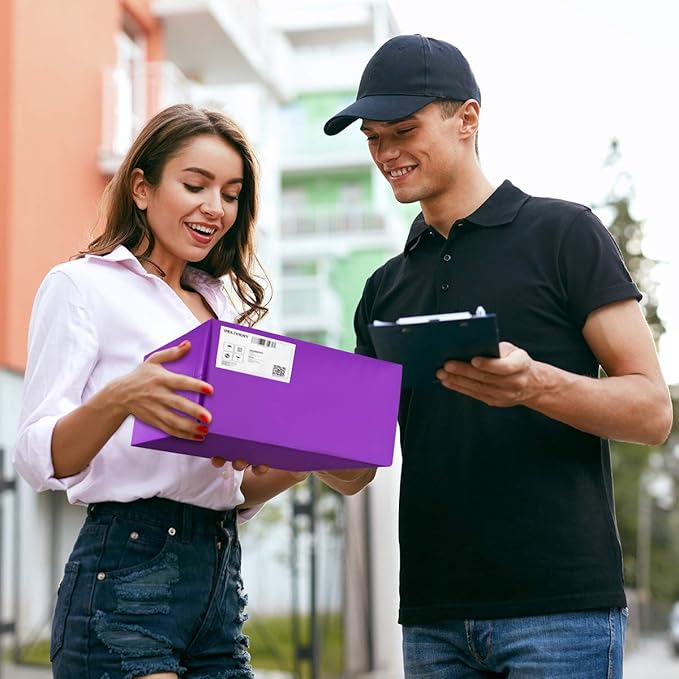 UCGOU Poly Mailers 14.5x19 Inch Purple 200 Pack Large Shipping Bags #7 Strong Thick Mailing Envelopes Self Sealing Adhesive Waterproof and Tear Proof Boutique Packaging Postal for Clothing