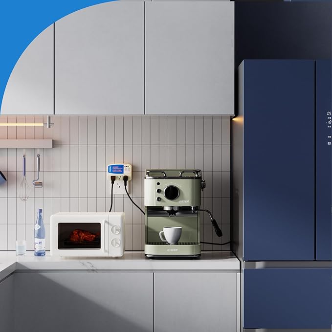 BSEED Voltage Protector, 3 Outlet Plug in Surge Protector for Home Appliance Multi Function Plug with Protection Wall Mount Power Suppressor for TV/PC/Refrigerator 125V, 1875W, 1 Pack