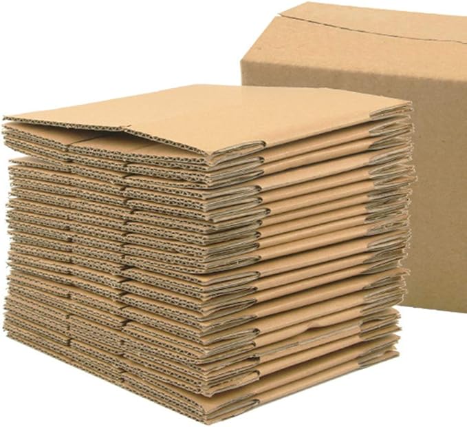 4x4x4 Shipping Boxes Set of 40, Brown Kraft Corrugated Cardboard Small Boxes Mailers for Packaging(10.2x10.2x10.2 cm)