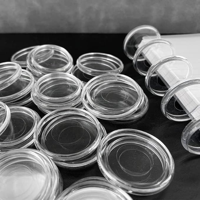 100pcs Discbound Notebook Discs DIY Planner Accessories fits for Tul,Levenger,Arc,Happy Planner,Talia(Super Clear,1.1inch/28mm)