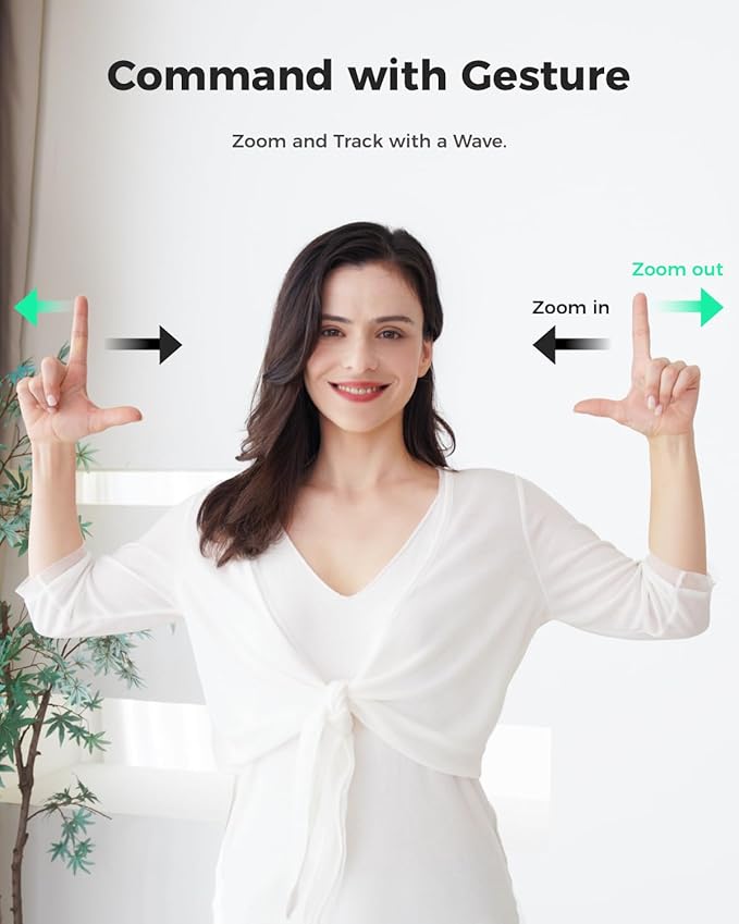 OBSBOT Tiny SE 1080P 100FPS Webcam for PC, AI Tracking PTZ Streaming Camera with 1/2.8" Sensor, Gesture Control, Dual ISO, Staggered HDR, Web Camera for Desktop Computer, Laptop, Meeting, Video Calls