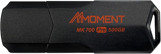 MMOMENT MK700 500GB USB 3.2 Gen2x1 Flash Drive, Read Speed up to 600MB/s, Write Speed up to 500MB/s, Thumb Drive