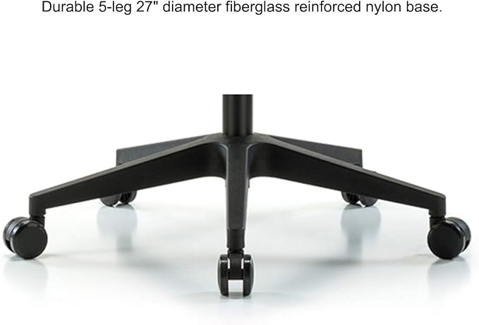 Perch Mesh Office Chair, Ergonomic Black Computer Desk Chair Arm Rest Without Head Rest, 360° Swivel & Adjustable Height Suitable for Heavy People Comfortable Back Lumbar Support